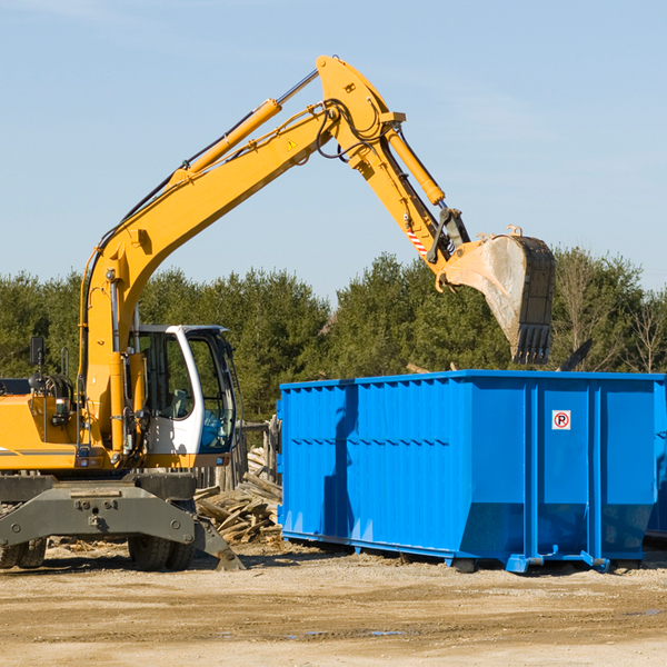 what size residential dumpster rentals are available in Campbell Hill